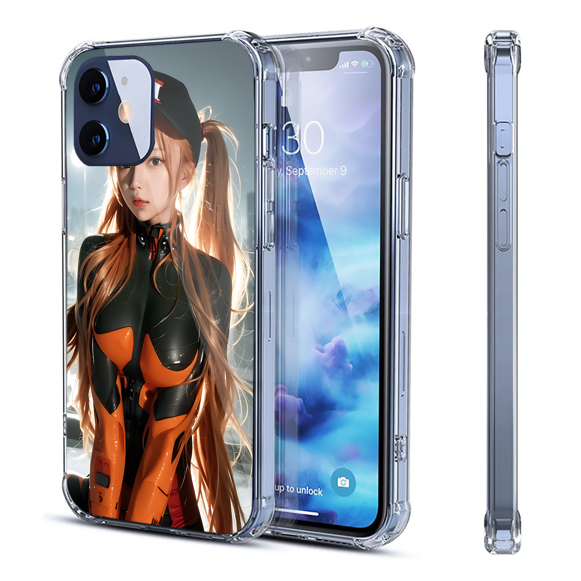 （画像用） EVA 新世紀エヴァンゲリオン 【iPhone 12シリーズ対応】透明スマホケース（クリアソフトケース）